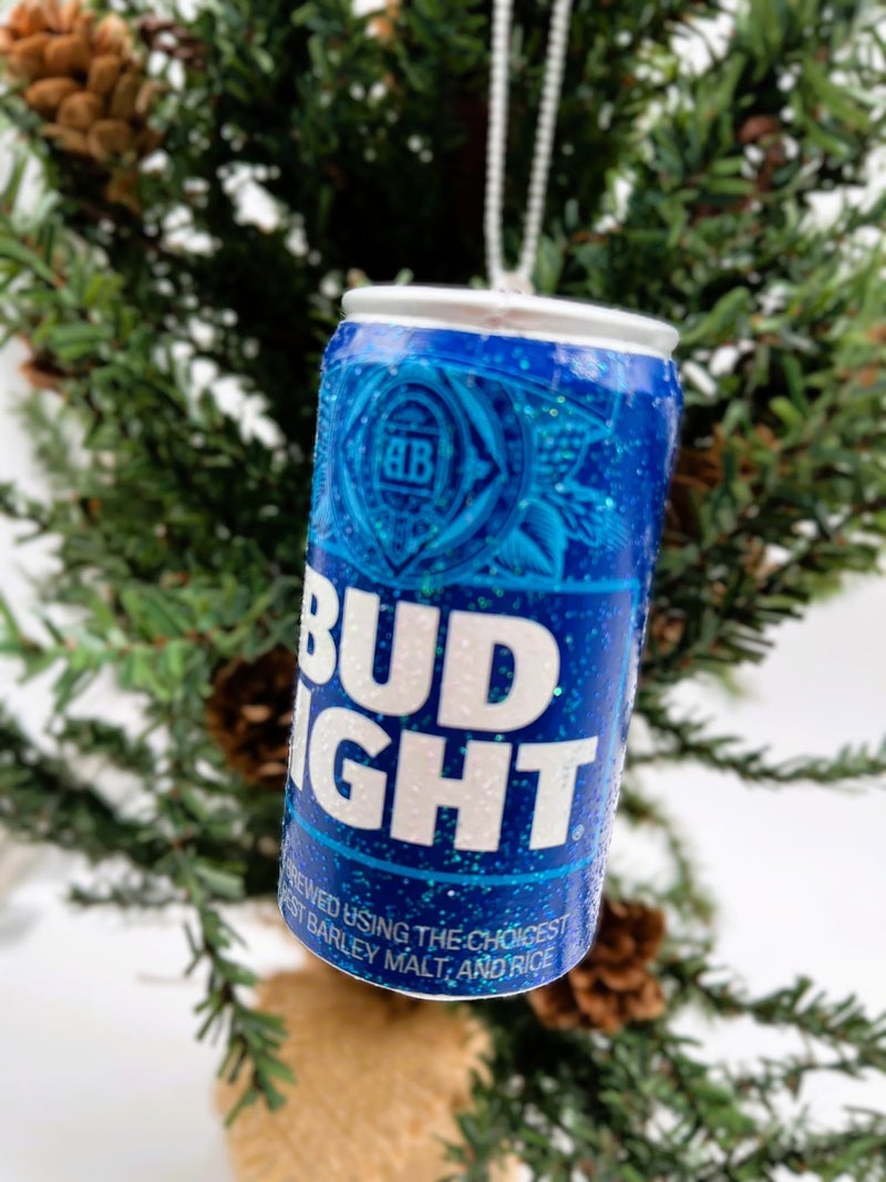 Budweiser زينة عيد الميلاد على شكل علبة بيرة بوادوايزر بود لايت من كورت أدلر - Image 4